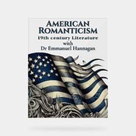 Personalized Post Grunge Romanticism American Flag Acrylschild