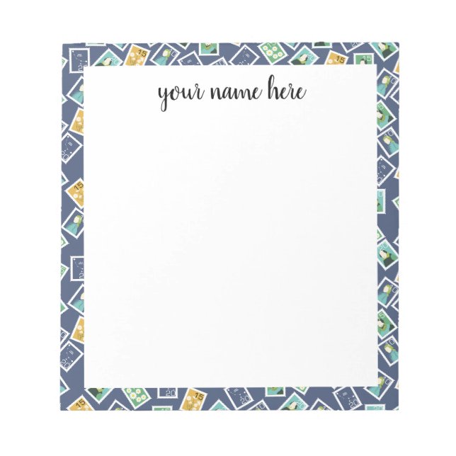Personalized Postal Worker Notepad Notizblock (Vorderseite)