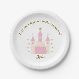 "Personalized Princess and Castle Plates | Magical Pappteller