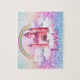 Personalized Princess Castle Child Name Puzzle 
