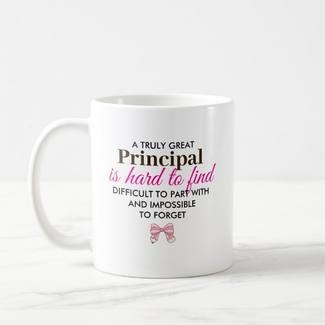 Personalized Principal Appreciation Gift Kaffeetasse (Links)