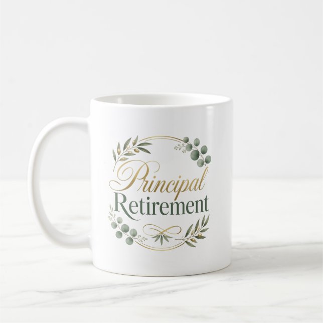 Personalized Principal Retirement Gift Kaffeetasse (Links)