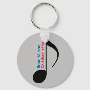 personalized & promotional music note schlüsselanhänger