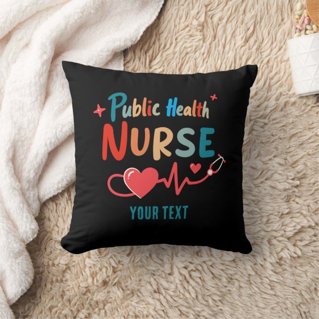 Personalized Public health nurse RN gifts Kissen (Decke)