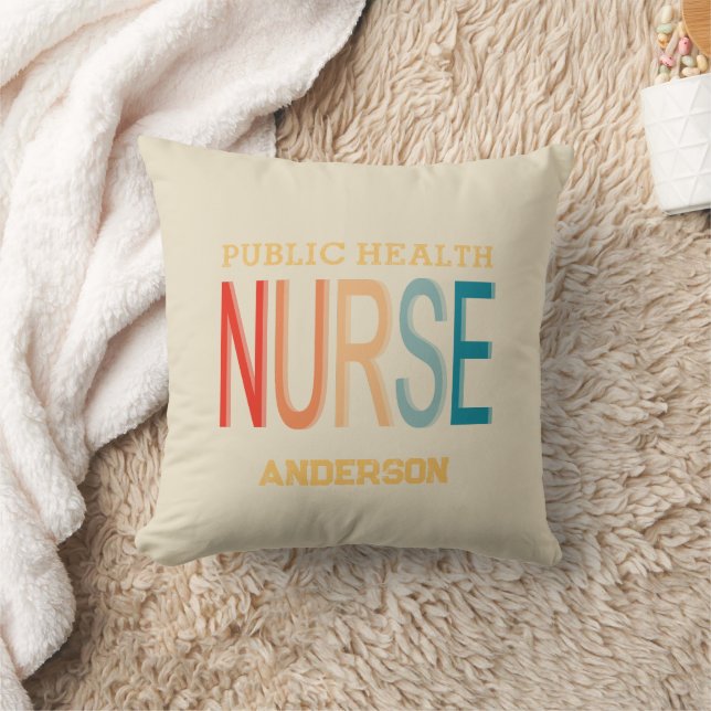 Personalized Public health nurse RN gifts Kissen (Decke)