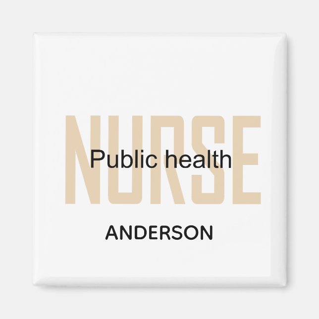 Personalized Public health nurse RN gifts Magnet (Vorne)