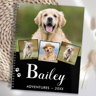 Personalized Puppy Dog Monogram Name 5 Pet Photo Planer