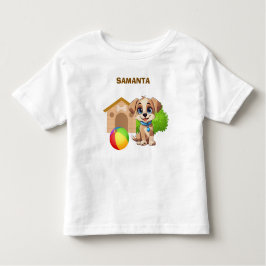 Personalized Puppy Toddler T-Shirt
