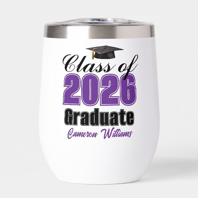 Personalized Purple Class of 2026 Graduation (Vorderseite)