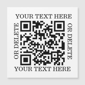 Personalized QR Code To Scan Magnetkarte
