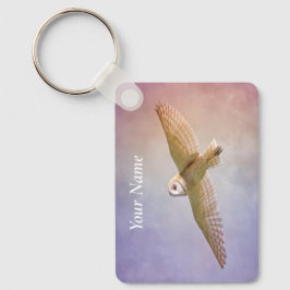 Personalized Rainbow Owl Keychain Schlüsselanhänger