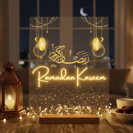 Personalized Ramadan Kareem Acrylic Home Decor Sig Acrylschild