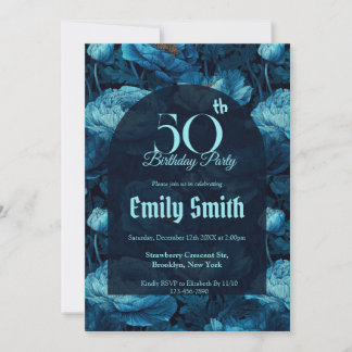 Personalized Ranunculus Inspired 70Th Birthday Einladung