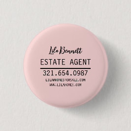 Personalized Real Estate Agent Gift Design Button