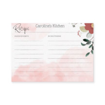 Personalized Recipe Card for Bridal Shower