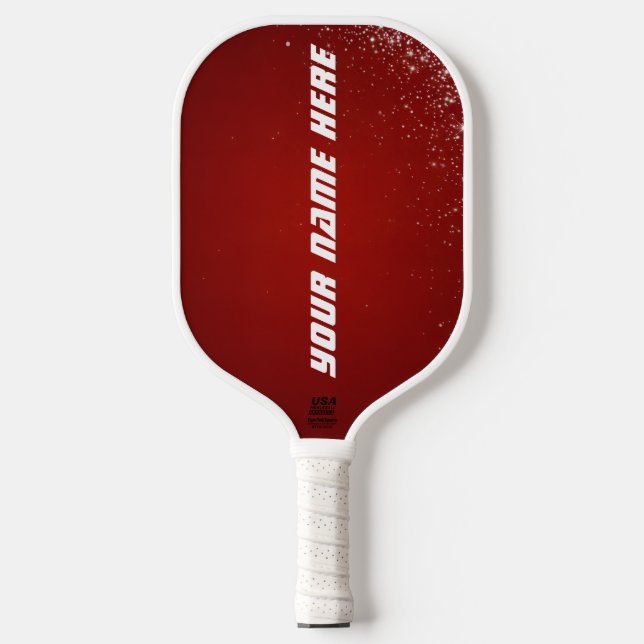 Personalized Red Diamonds -  Pickleball Schläger (Vorderseite)