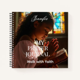 Personalized Religious photo prayer journal  Notizbuch