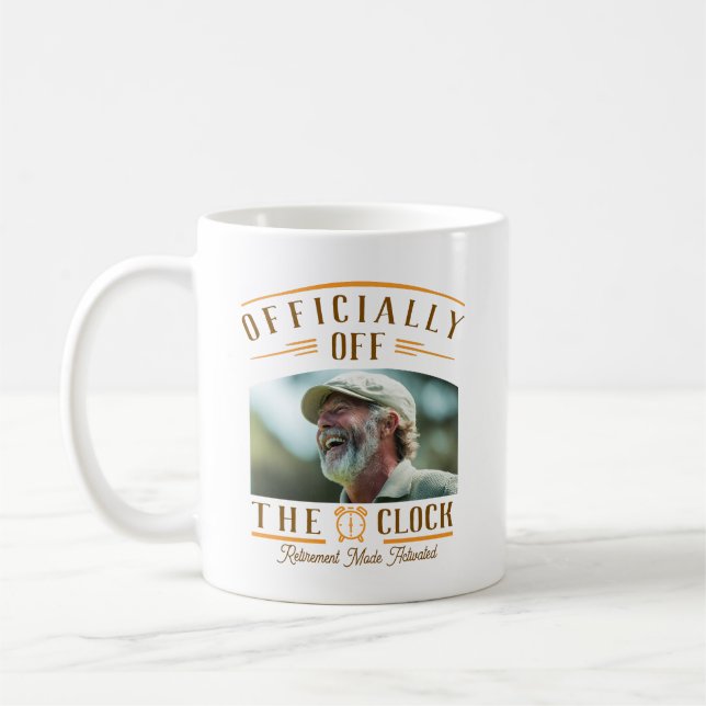 Personalized Retiree Party Favor Retirement Photo  Kaffeetasse (Links)