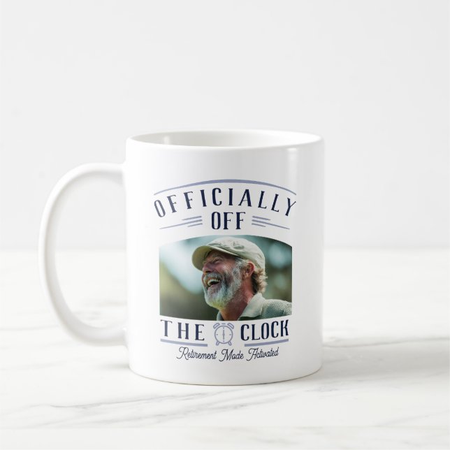Personalized Retiree Party Favor Retirement Photo  Kaffeetasse (Links)
