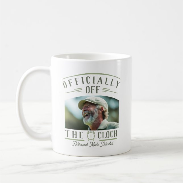 Personalized Retiree Party Favor Retirement Photo  Kaffeetasse (Links)