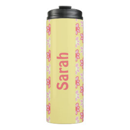 Personalized retro flower Thermal Tumbler Thermosbecher