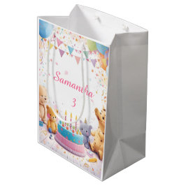 Personalized Retro Gift Bag Medium | Kids Birthday Mittlere Geschenktüte