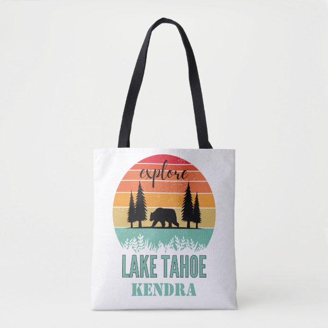 Personalized Retro Lake Tahoe California Bear  (Vorderseite)