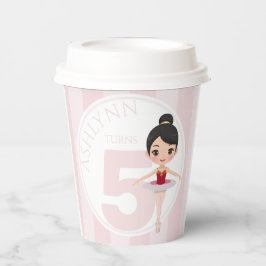 Personalized & Reusable Pink Ballet Girls Party Pappbecher