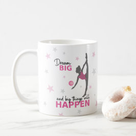 Personalized Rhythmic Gymnast Dream Big Coffee Mug Kaffeetasse