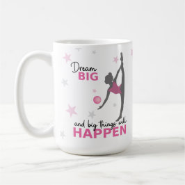 Personalized Rhythmic Gymnast Dream Big Coffee Mug Kaffeetasse