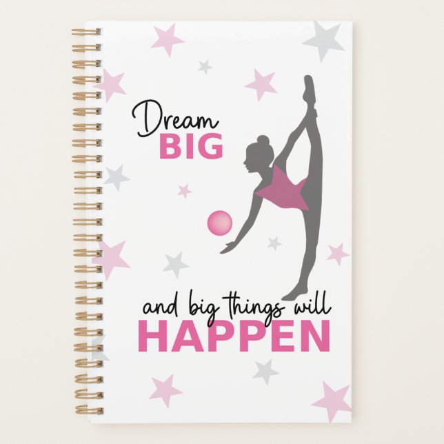 Personalized Rhythmic Gymnast Dream Big Planner wi Planer (Vorderseite)