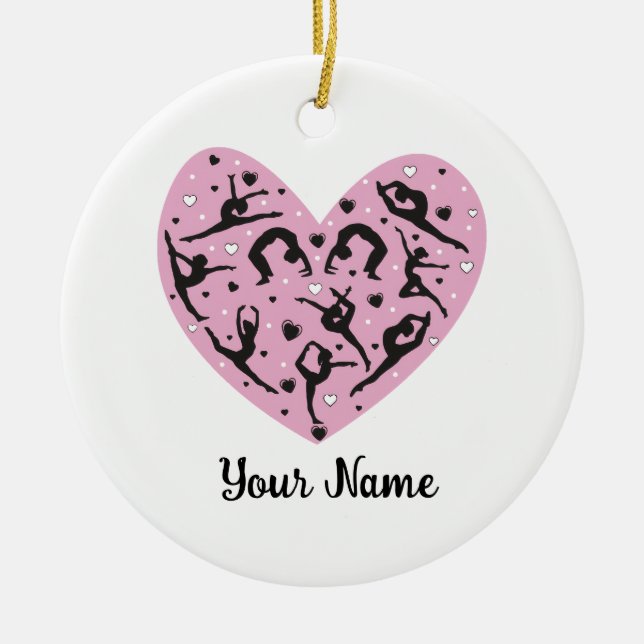 Personalized Rhythmic Gymnastic Christmas Ornament (Vorne)