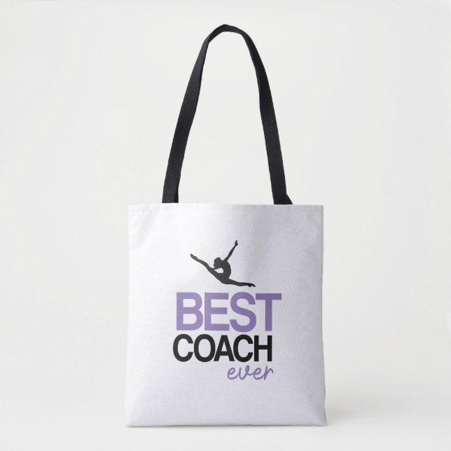 Personalized Rhythmic Gymnastics Coach Tote Bag (Vorderseite)