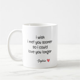 Personalized Romantic Love Quote Kaffeetasse
