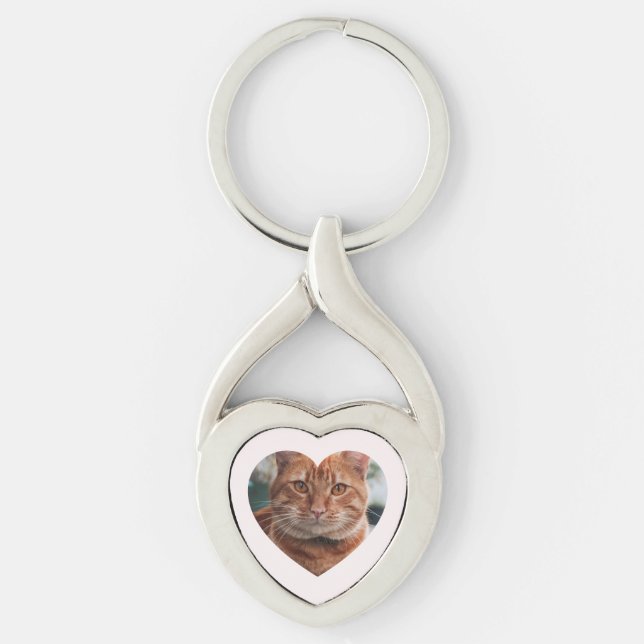 Personalized Romantic Photo Keyring Schlüsselanhänger (Vorderseite)