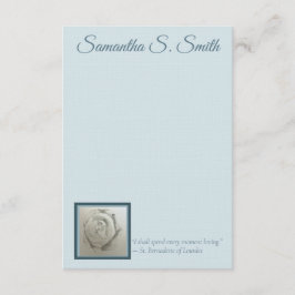 Personalized Rose Flat Note Card Einladung