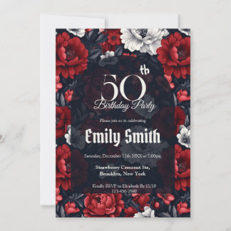 Personalized Rose Luxury Spring Birthday Einladung