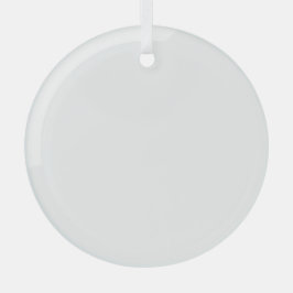 Personalized Round Glass Hanging Ornament Aus Glas