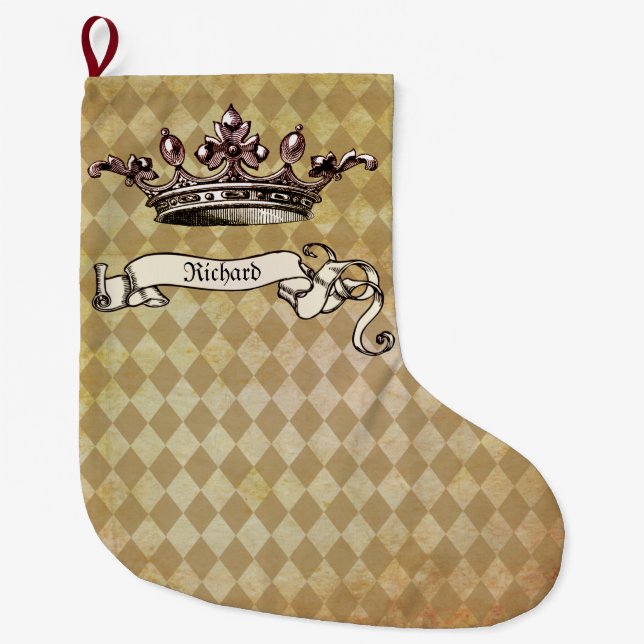 Personalized Royal Decree  Großer Weihnachtsstrumpf (Vorderseite)
