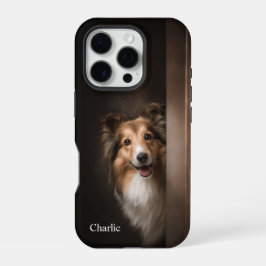 Personalized Sable Sheltie Portrait iPhone 16 Pro Hülle