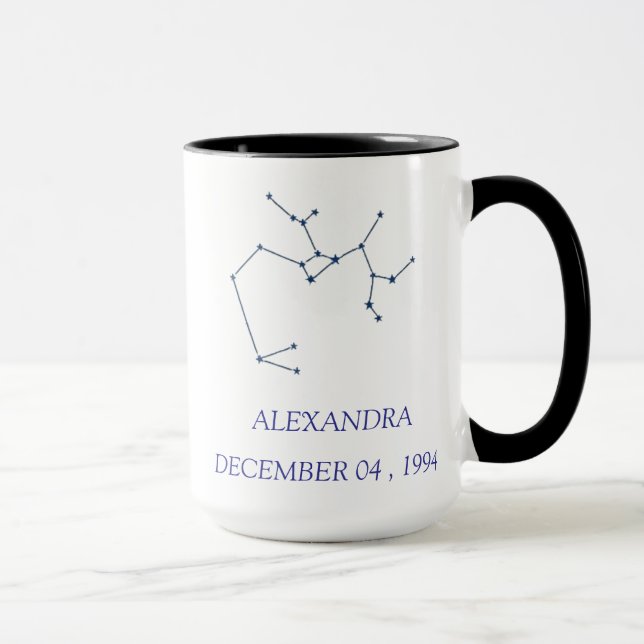 Personalized Sagittarius Constellation Mug - Custo Tasse (Rechts)