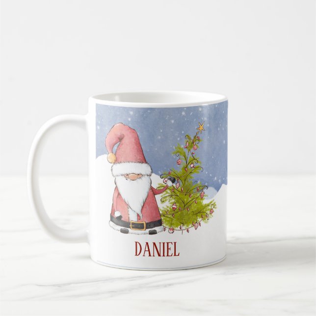 Personalized Santa Christmas Kaffeetasse (Links)