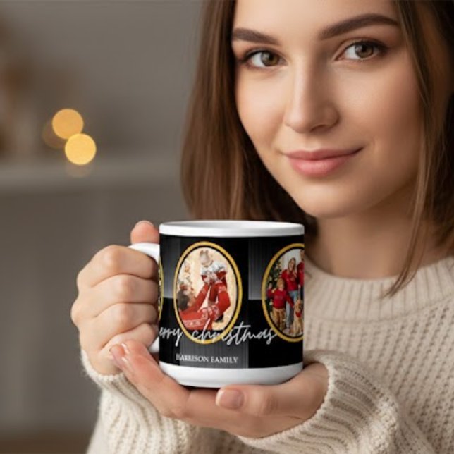 Personalized Santa Claus Christmas Mug Jumbo-Tasse (Von Creator hochgeladen)