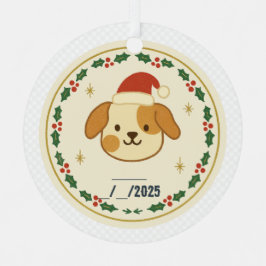 Personalized Santa Paws Pet Ornament | Custom Name
