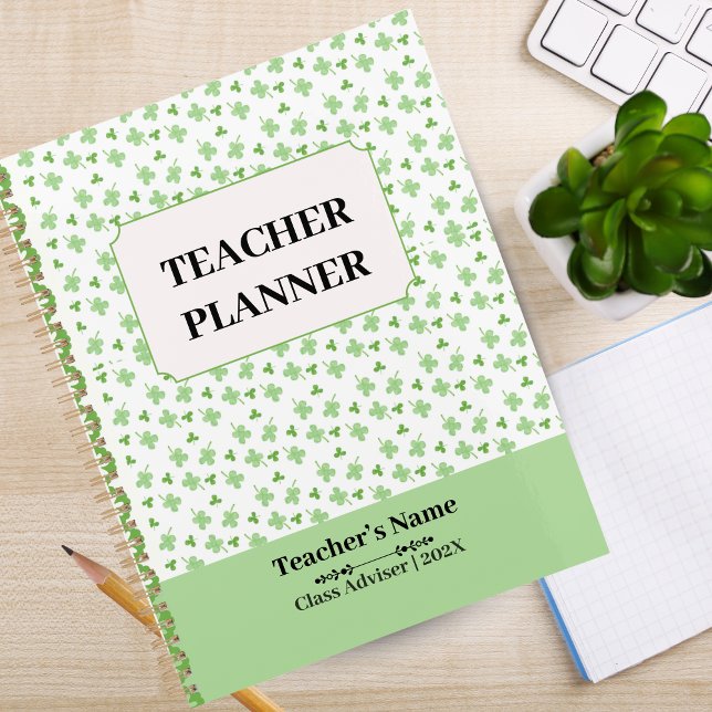 Personalized School Crest Teacher Lesson Planner Planer (Personalized School Crest Teacher Lesson Planner)