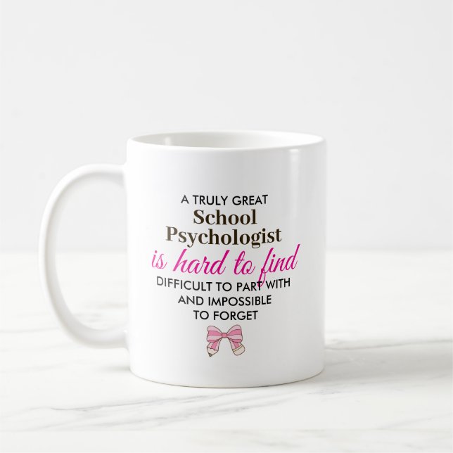 Personalized School Psychologist Appreciation Gift Kaffeetasse (Links)