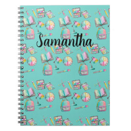 Personalized School Supplies Spiral Notebook Notizblock