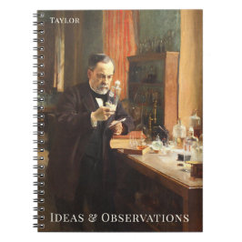Personalized Science Notebook – Louis Pasteur Art Notizblock