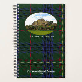 Personalized Scottish Clan Kennedy Tartan & Castle Planer