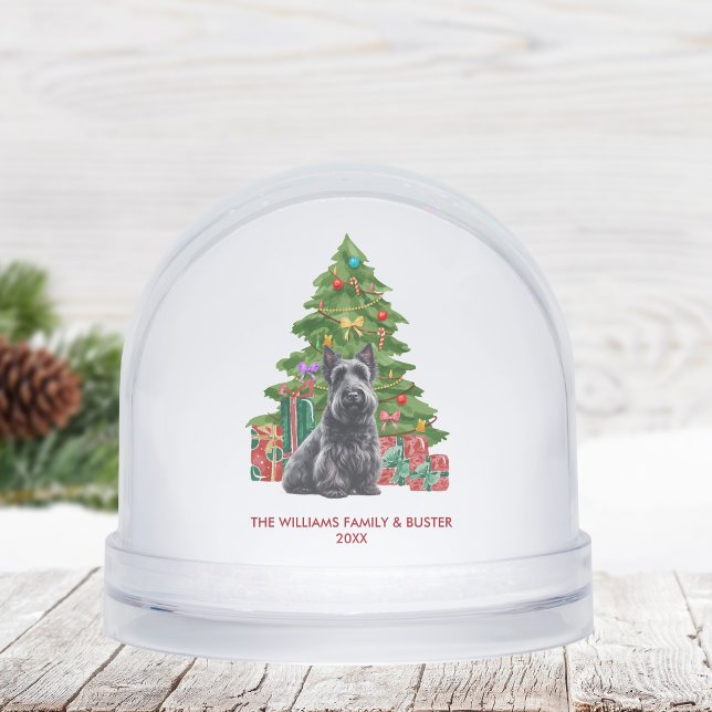 Personalized Scottish Terrier Dog Christmas Schneekugeln (Von Creator hochgeladen)